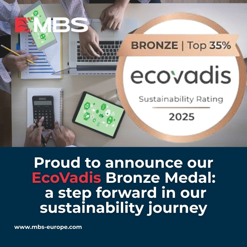 Our Company Awarded the EcoVadis Bronze Medal for Sustainability